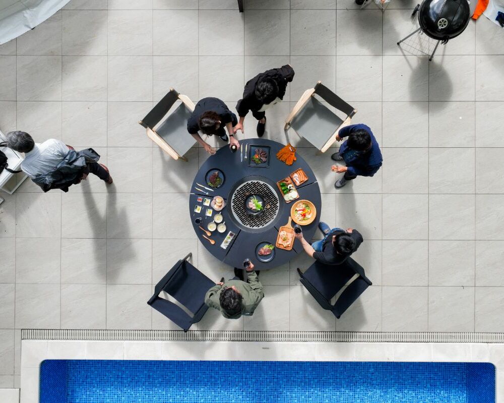 焚き火台で楽しむ